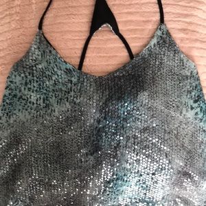 Fancy green tank top